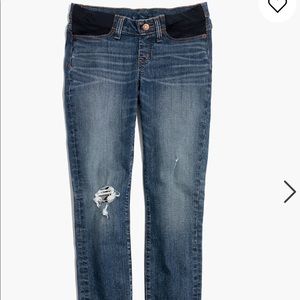 Madewell side panel maternity jeans